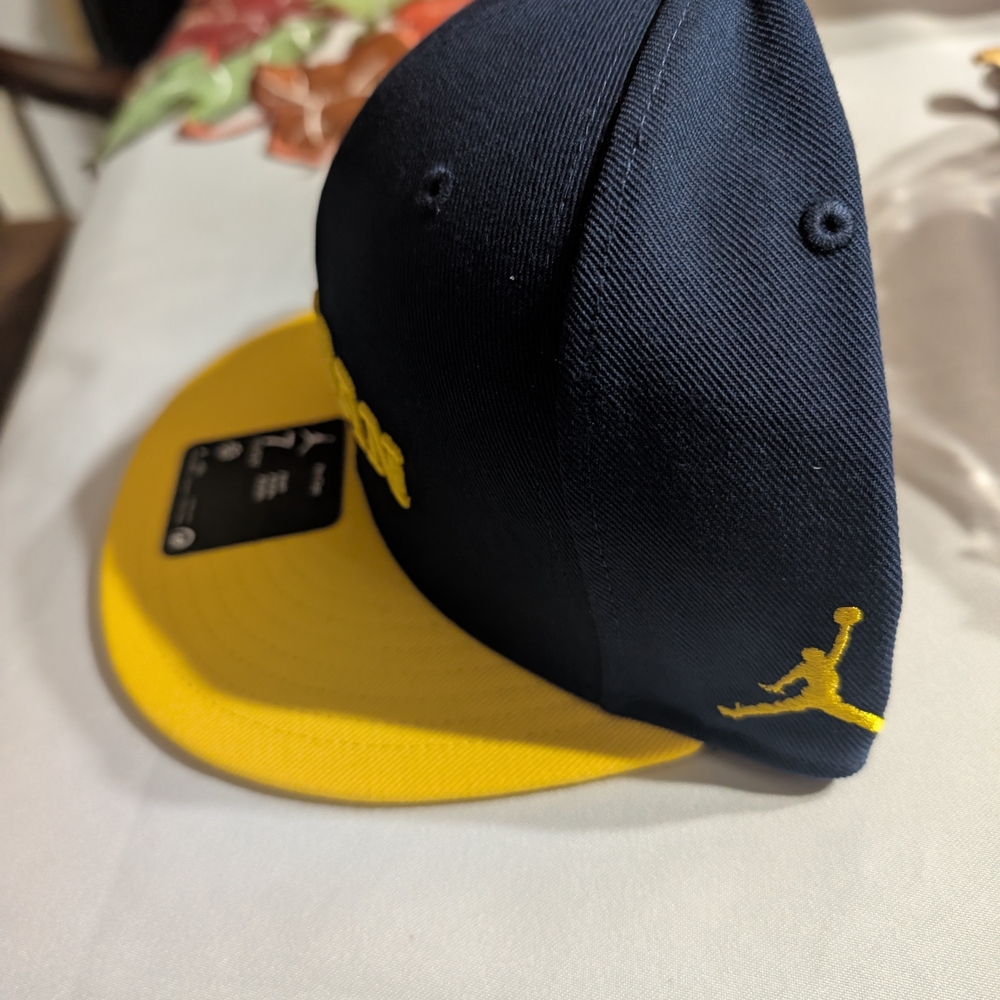 Jordan Navy and Yellow Cap